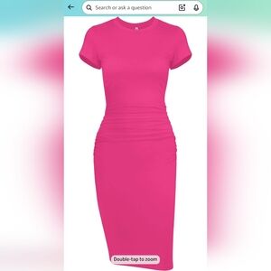Pink Women's T-shirt Dress